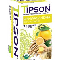 TIPSON BIO Ashwagandha Lemon & Ginger 25x1,2g